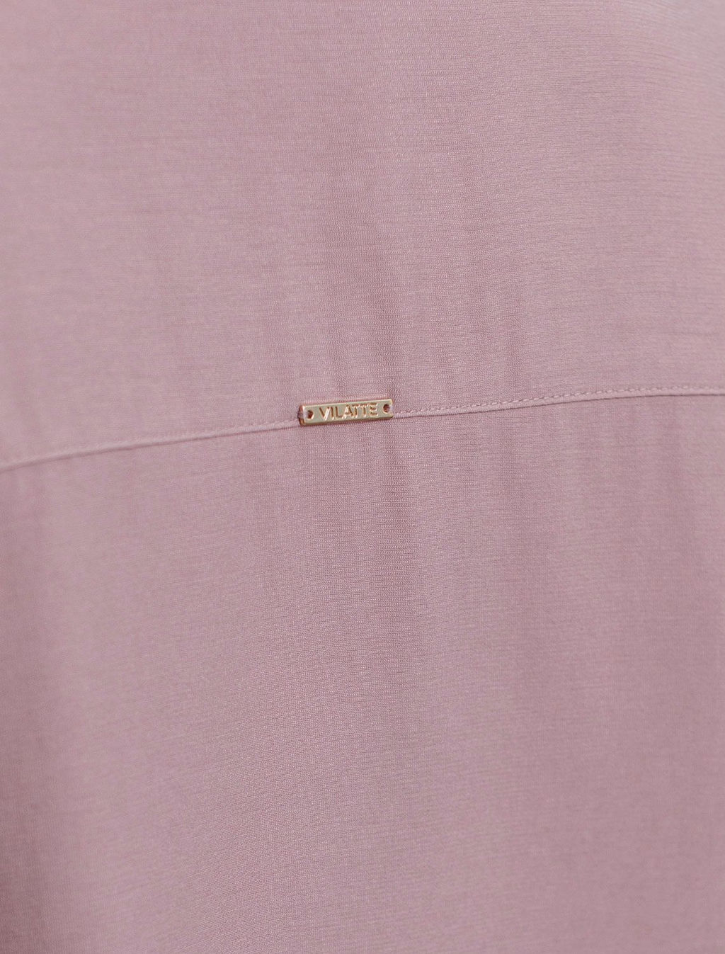 Укороченная блузка с V вырезом из плотного лиоцелла - Vilatte фото 6