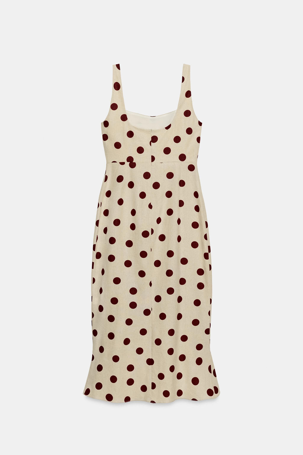 VESTIDO MIDI LUNARES CON LINO / 930 - Zara фото 9