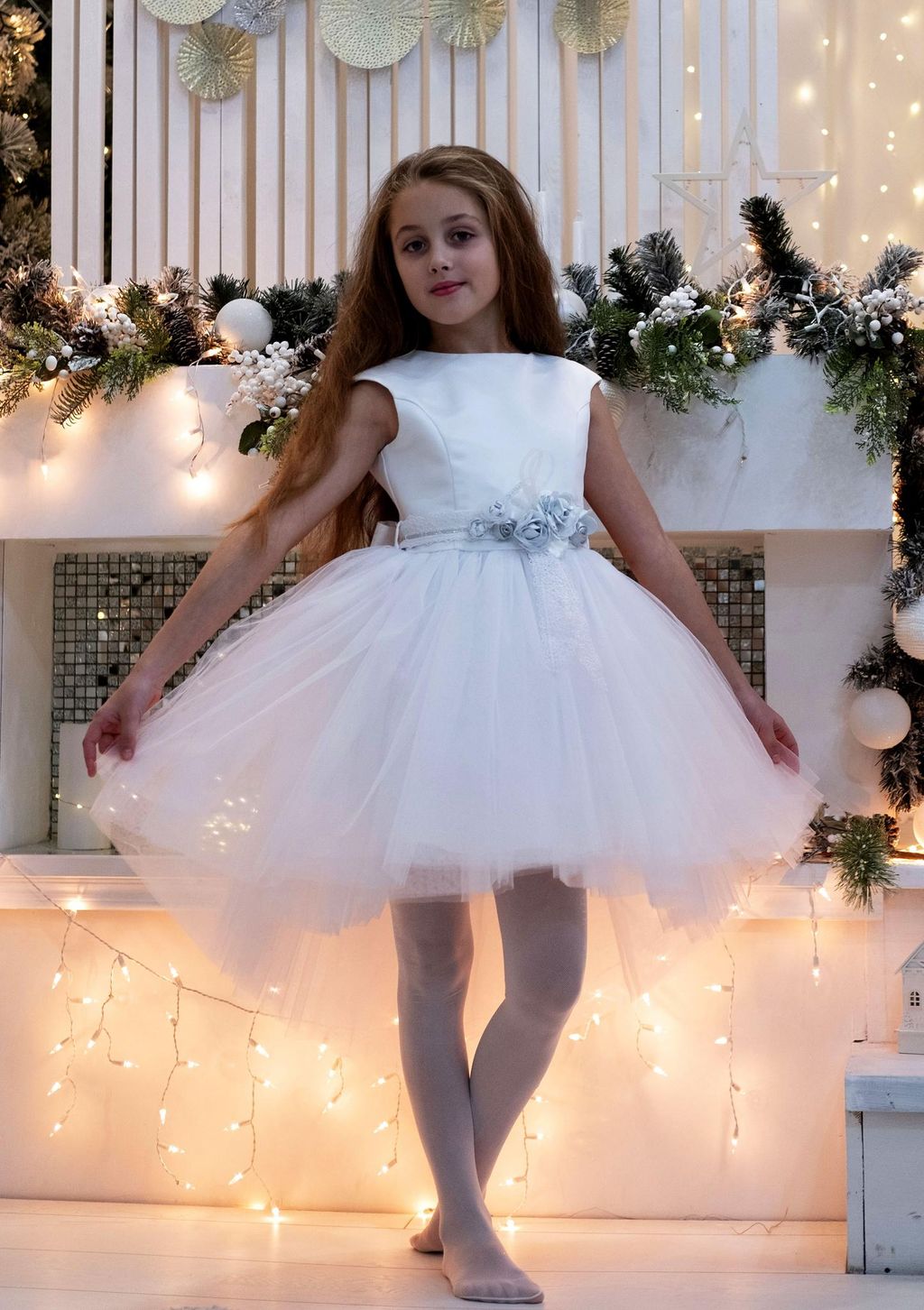 А21-1 платье для девочки Прима диз.серебро - Etoelf фото 2