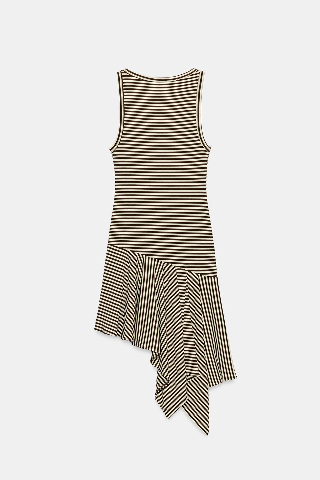 VESTIDO MIDI ASIM?TRICO RAYAS / rayas - Zara фото 6
