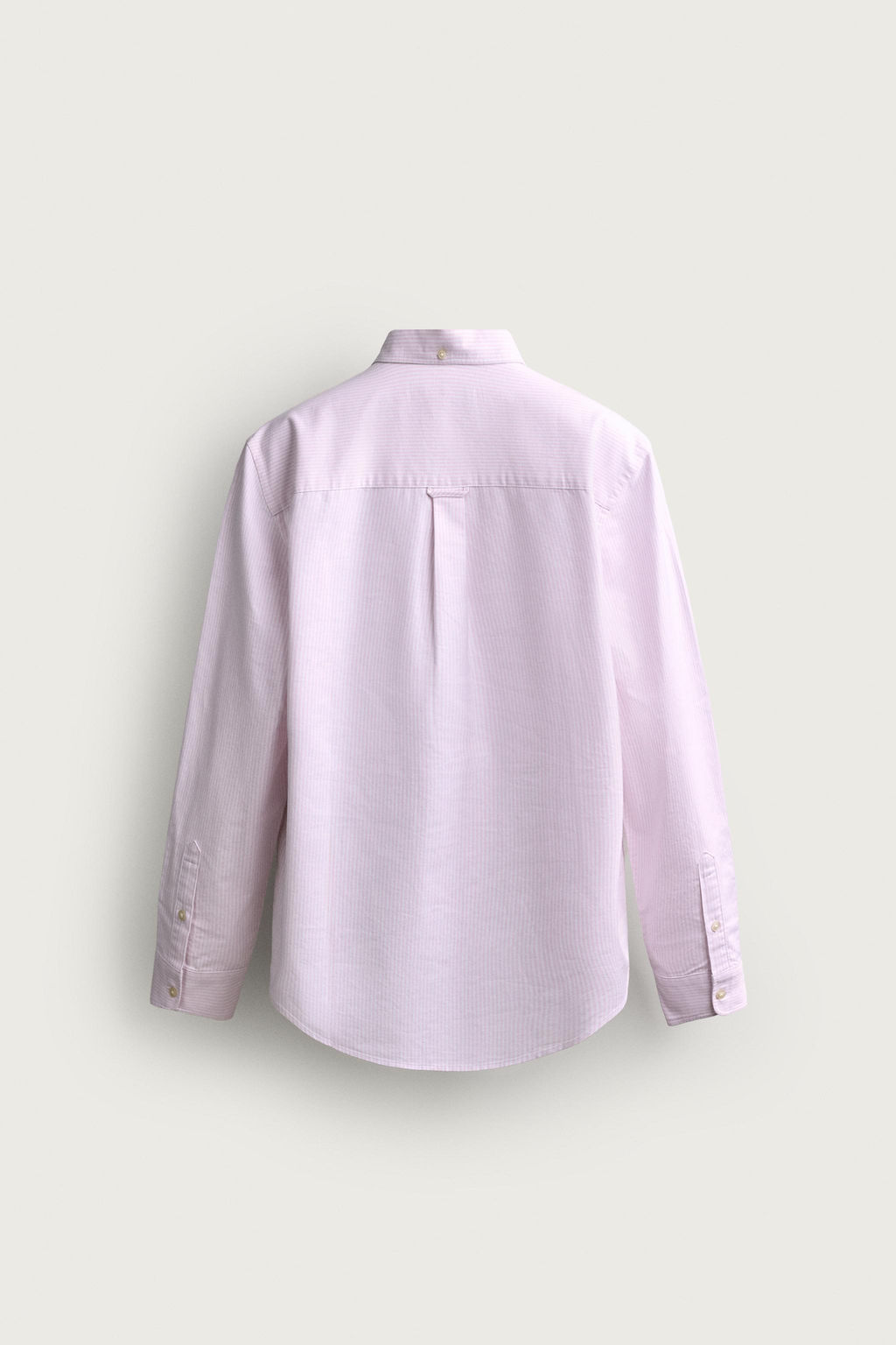 CAMISA REGULAR FIT ESTRUCTURA OXFORD / Rosa / Blanco - Zara фото 8
