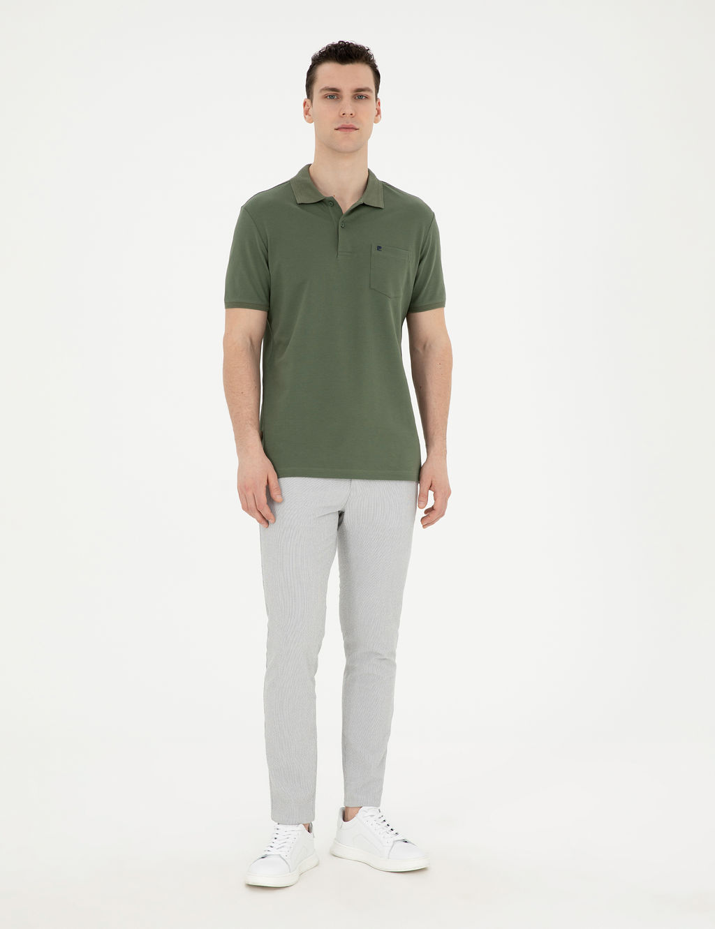 Haki Regular Fit Basic Ti__rt