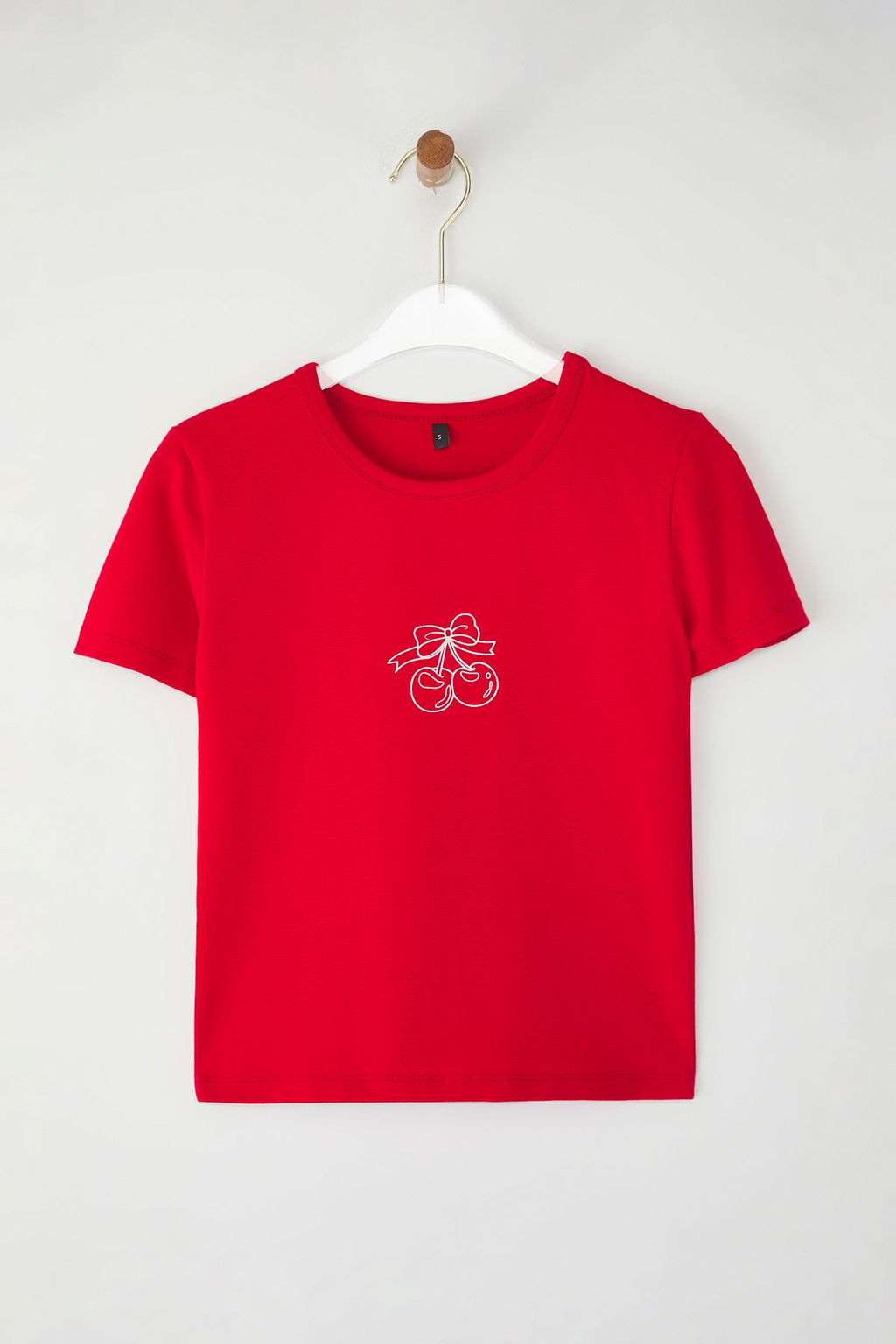 TRENDYOLMILLA Antrasit Fitted/Vucuda Oturan Nak?sl? Orme T-Shirt TWOSS25TS00082 фото 5