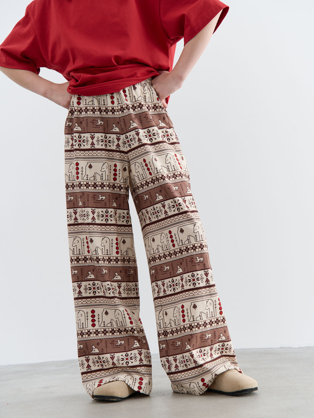 Брюки палаццо Лесные сказки 7+ - Bungly фото 2