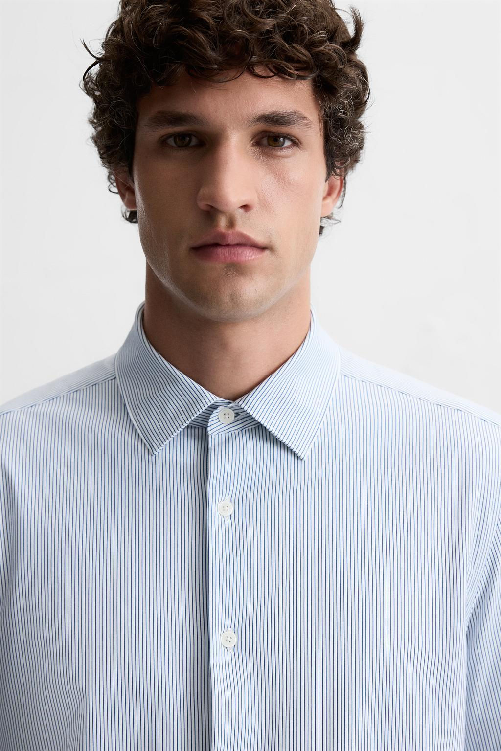 STRIPED STRETCHY SHIRT - Zara фото 5