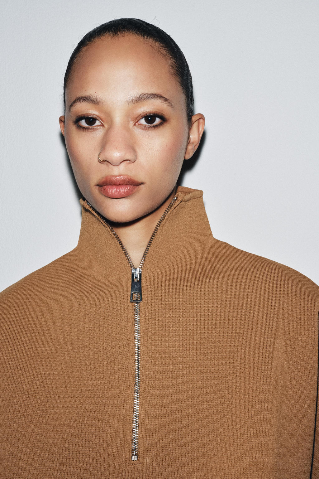 ZIPPERED KNIT CAPE TOP - Zara фото 2