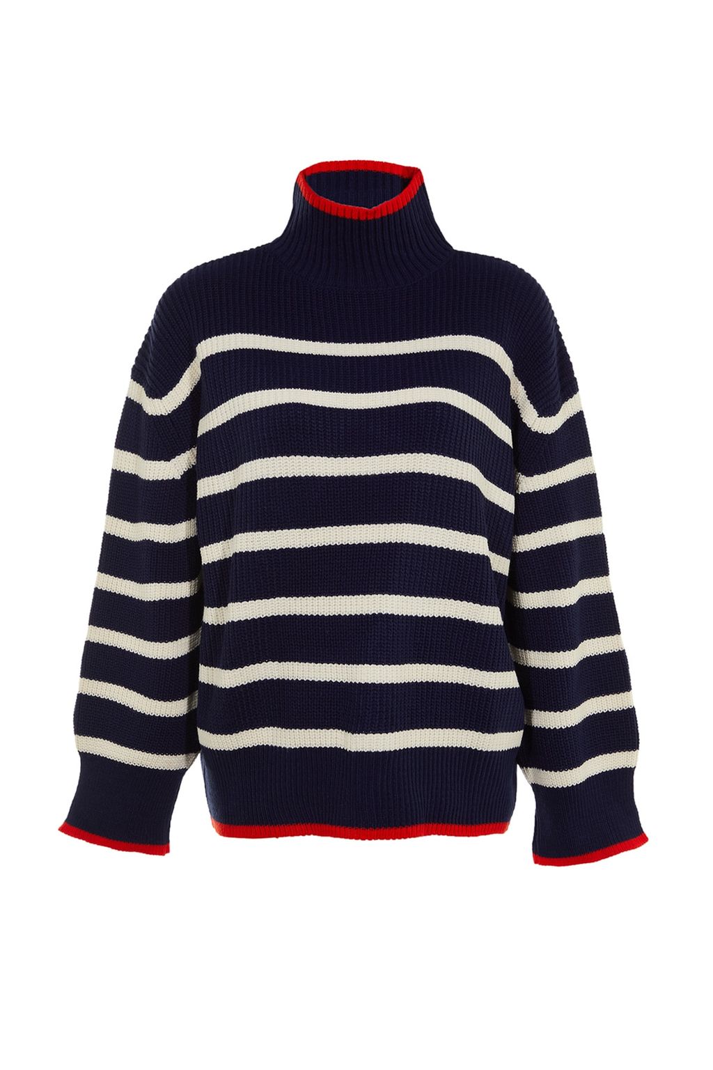 Lacivert Genis Kal?p Cizgili Triko Kazak TWOAW23KZ01446 - Trendyolmilla фото 8