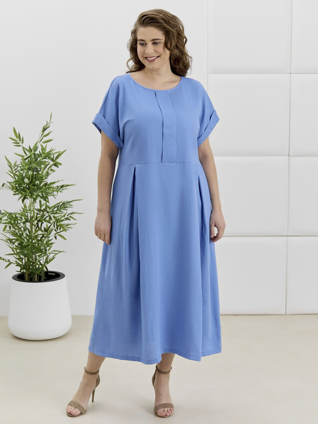 Платье Скарлет из вискозы со льном - Виотекс фото 21