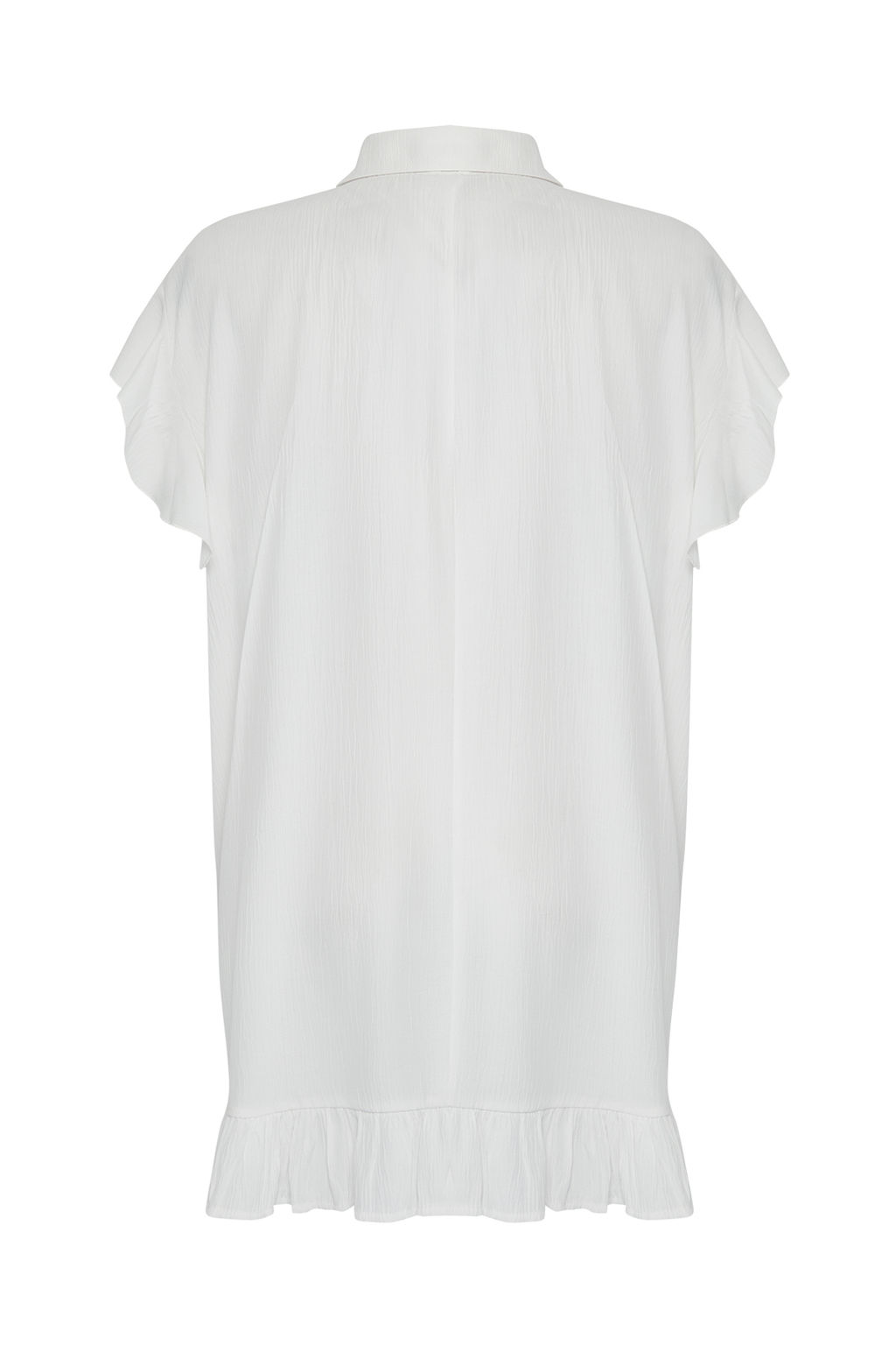 TRENDYOLMILLA Pembe Dokuma Volanl? Plaj Elbisesi TBESS25EL00074 фото 5