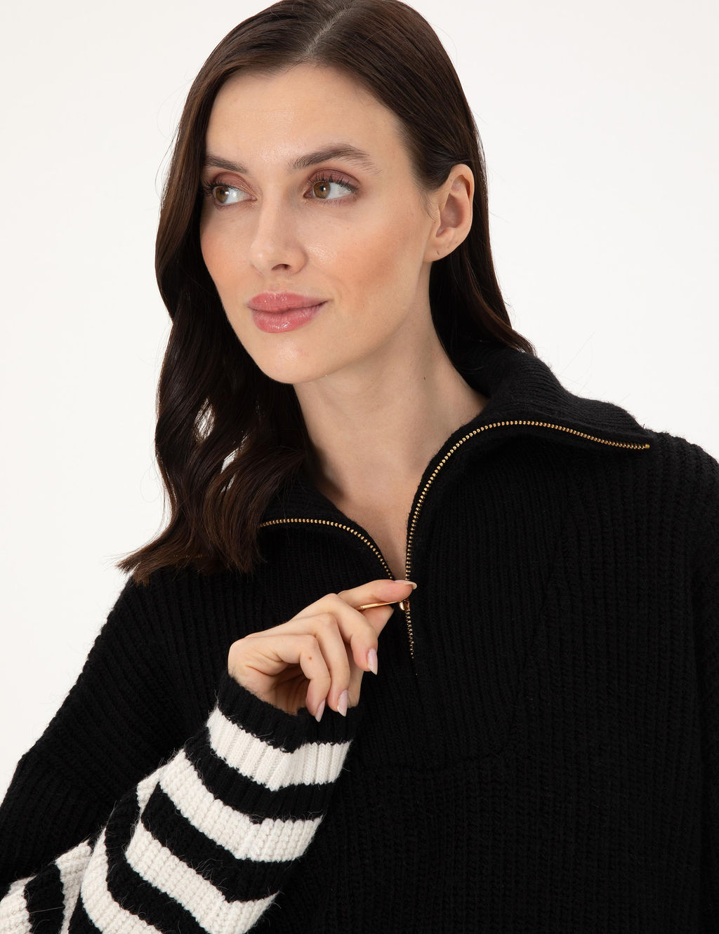 Siyah Comfort Fit Kazak - Pierre cardin фото 2