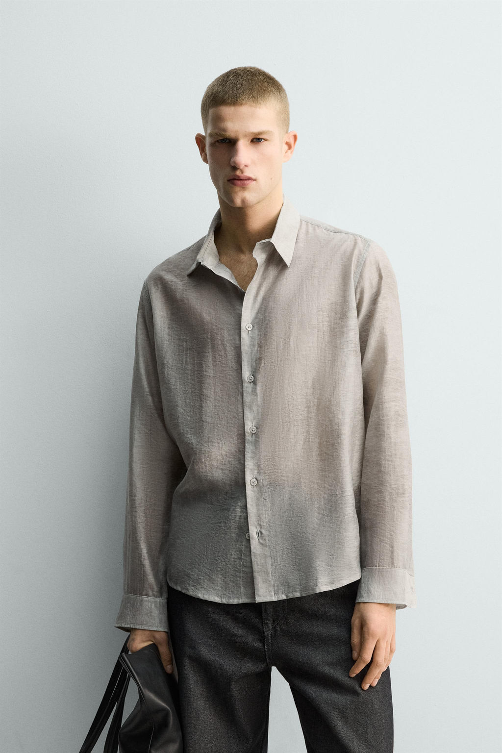 FLOWING JACQUARD SHIRT - Zara фото 2