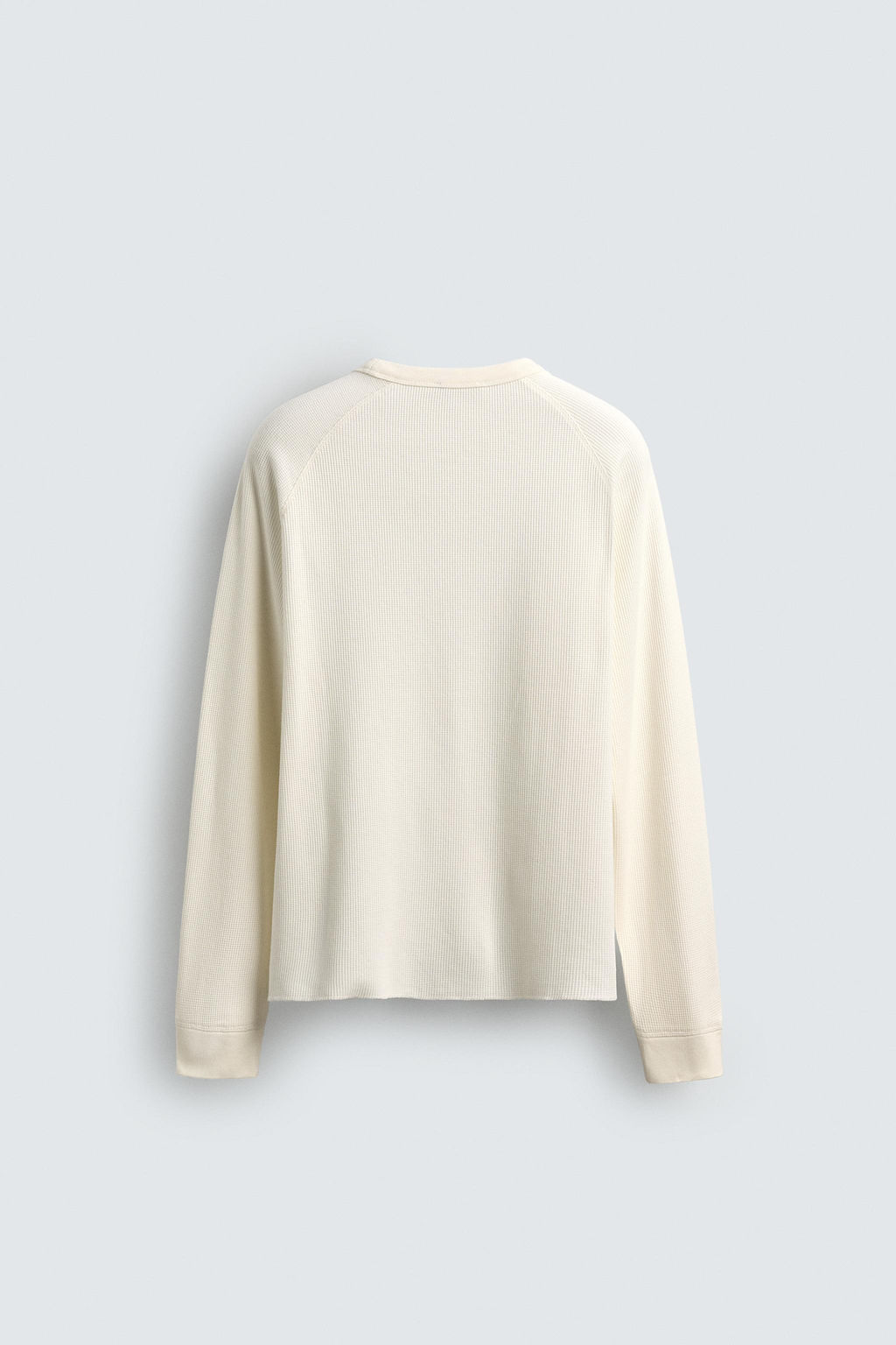 AARON LEVINE X ZARA WAFFLE-KNIT TEXTURE T-SHIRT  фото 8