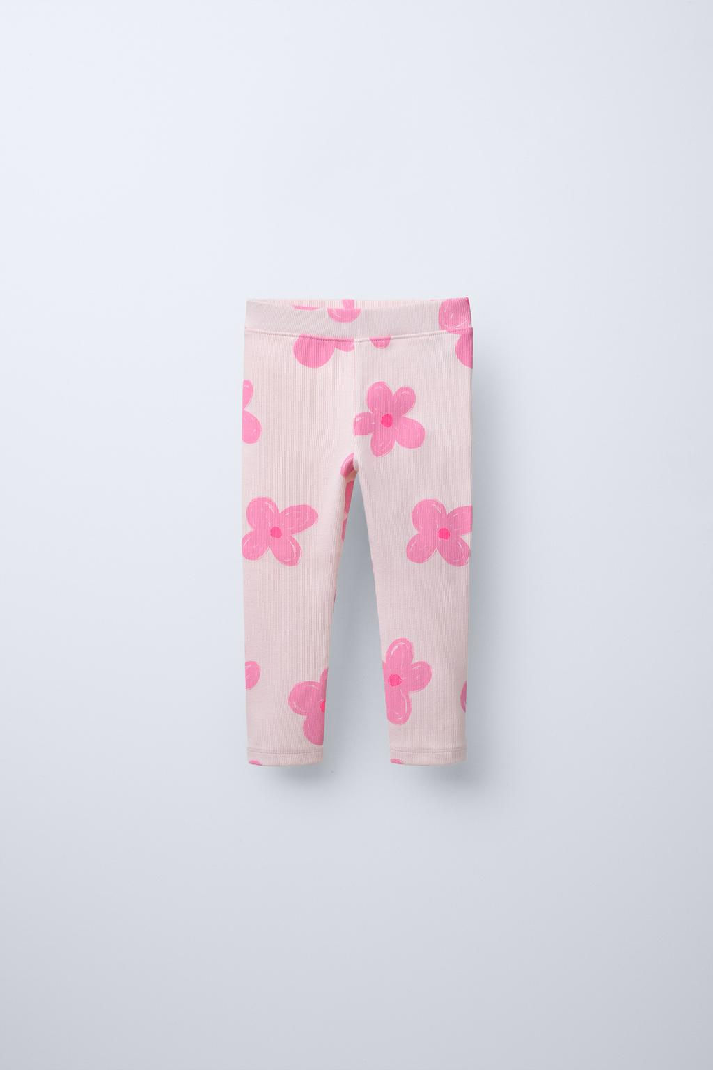 RIBBED PRINTED LEGGINGS - Zara фото 2
