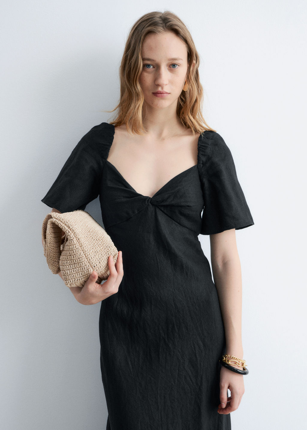 Vestido midi de lino - H&m фото 6