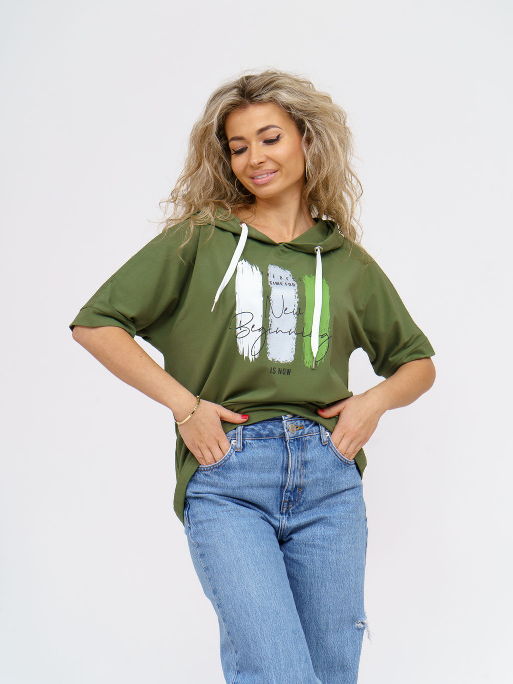 940 Туника Хаки - Svetekst фото 2