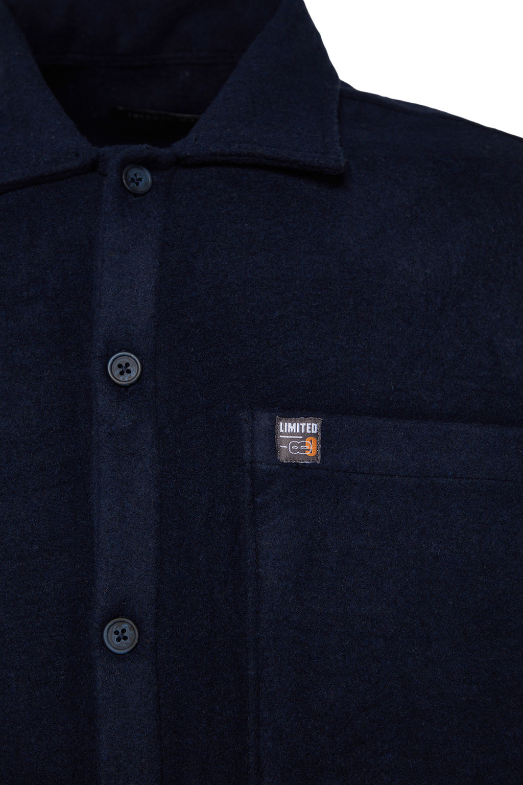 TRENDYOL MAN Lacivert Oversize Fit Gomlek Yaka Etiket Detayl? Kase Gomlek TMNAW24GO00015 - Trendyolmilla фото 8