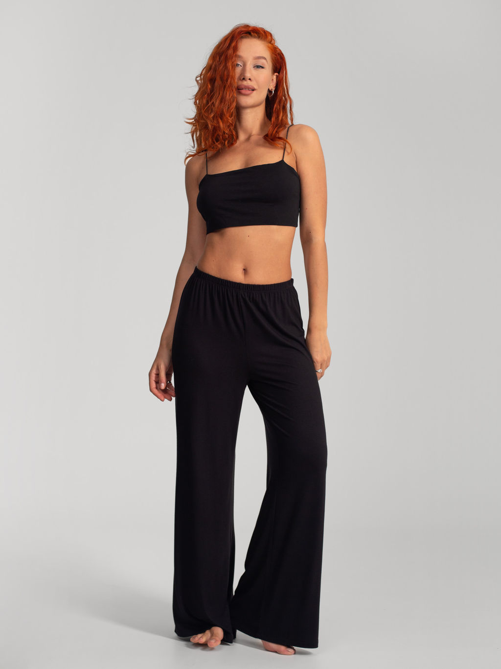 Брюки женские модал "АФИНА" ЧЕРНЫЙ