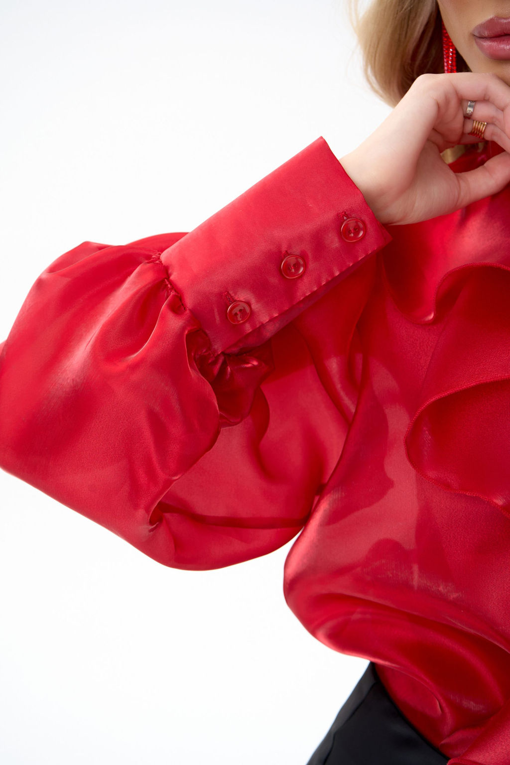 Рубашка Алиша (красный) - Эльза фото 6