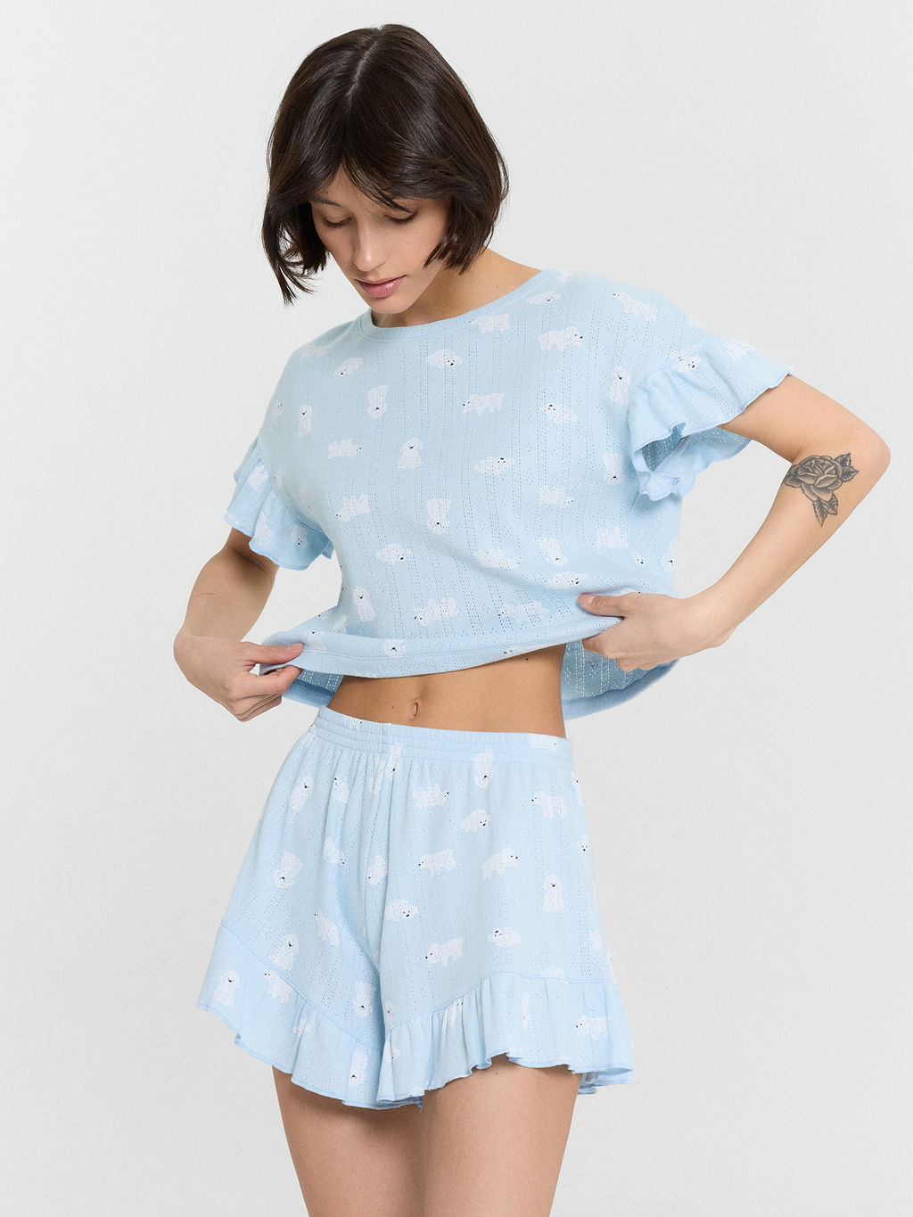 КОМПЛЕКТ ЖЕНСКИЙ (ФУТБОЛКА, ШОРТЫ) - Mark formelle фото 11