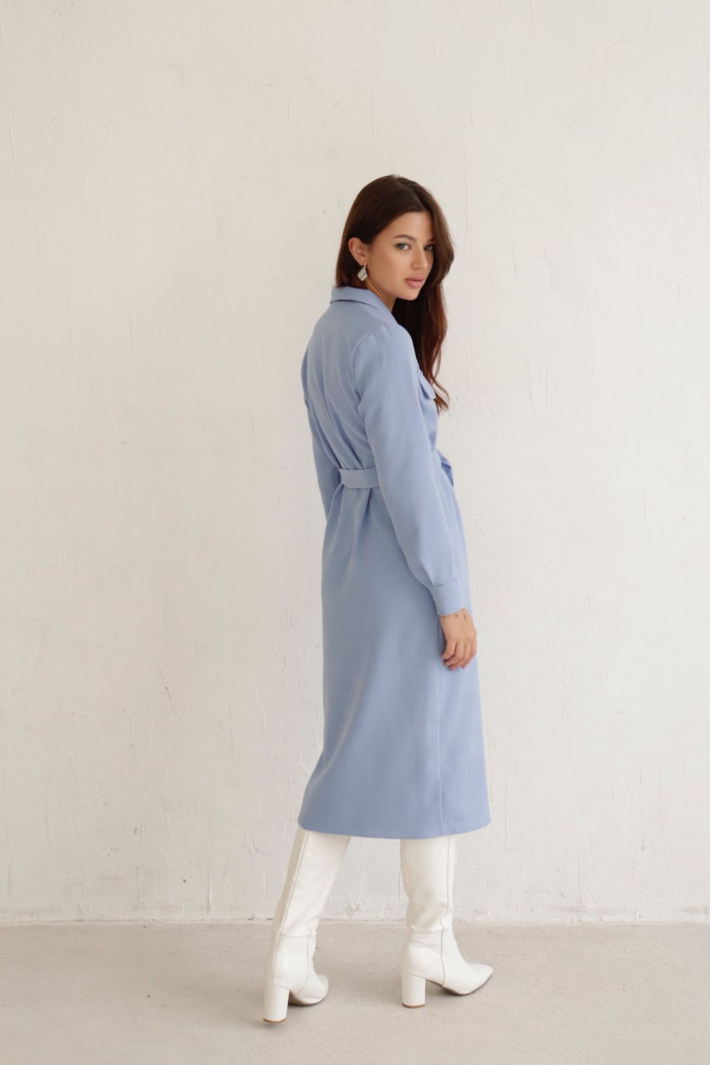 Платье-рубашка с английским воротником - Martichelli фото 263