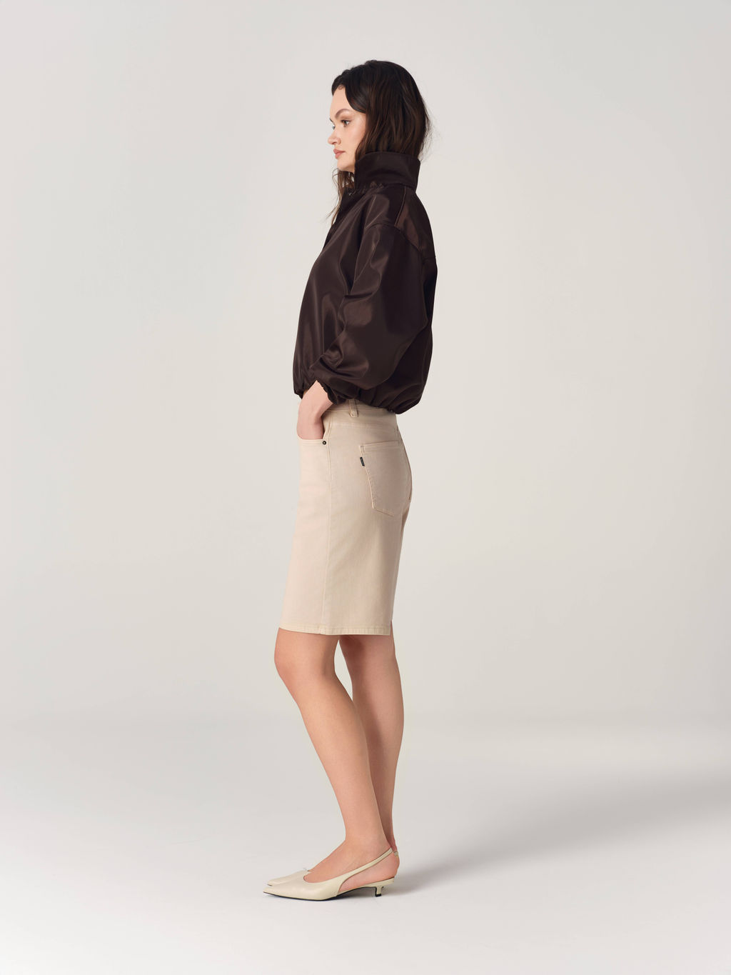 CONTE CON-885 Шорты джинсовые женские beige  фото 4