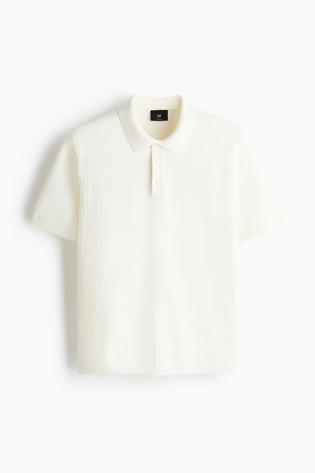 Polo en punto texturizado Regular Fit - H&m фото 4