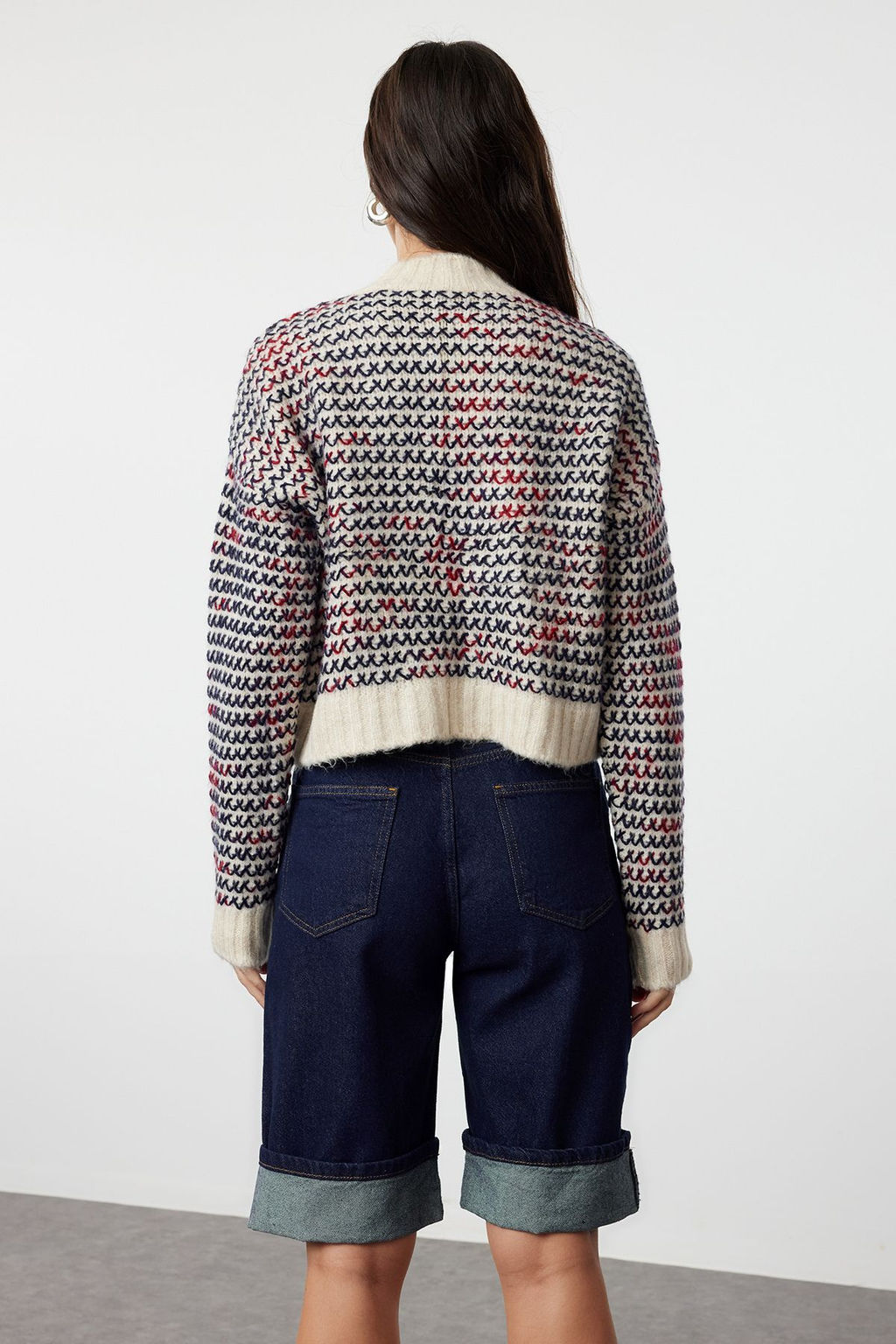 Tas Yumusak Dokulu Degrade Triko H?rka TWOAW24HI00052