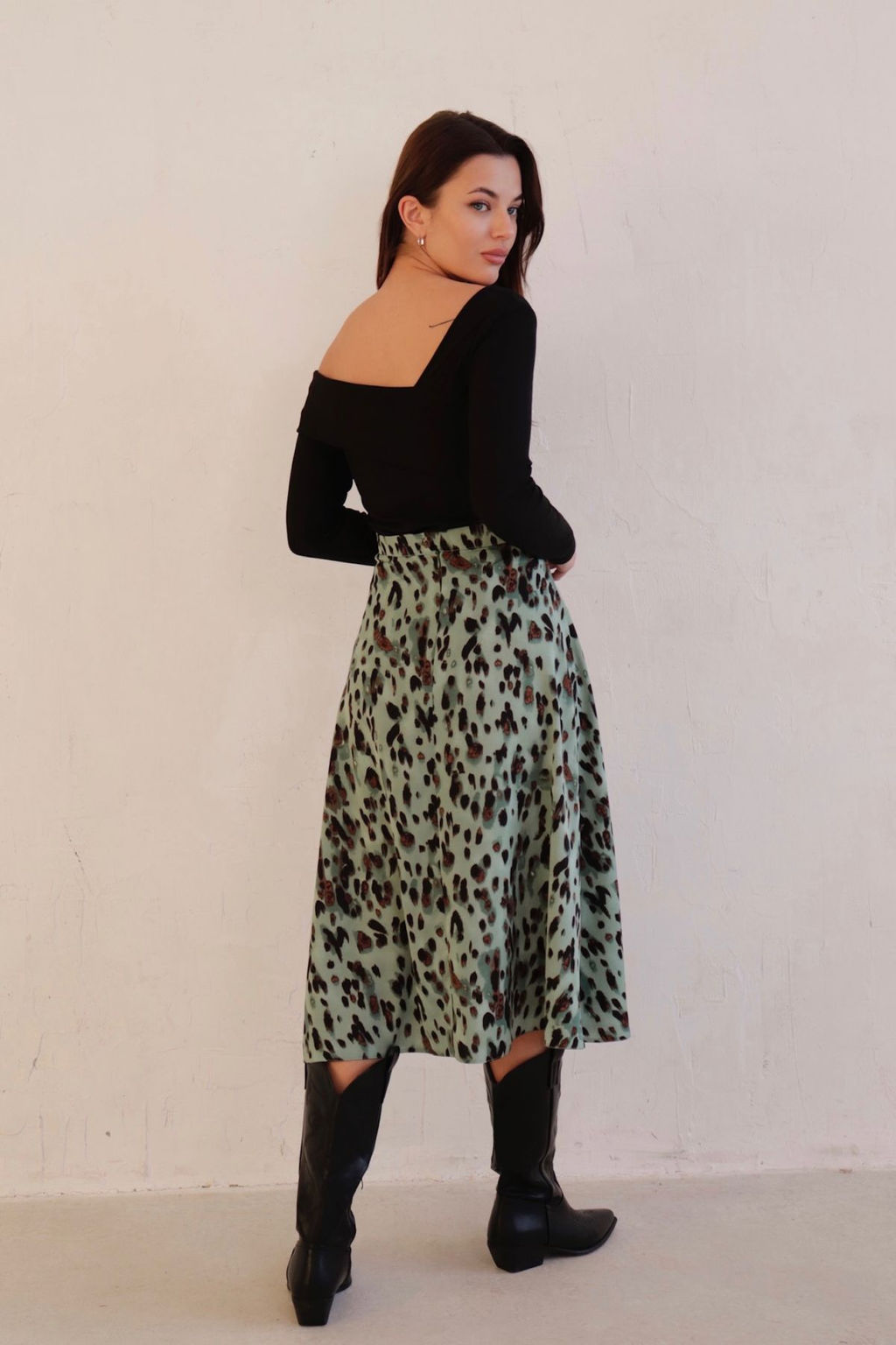 Юбка А-силуэта с принтом - Martichelli фото 33