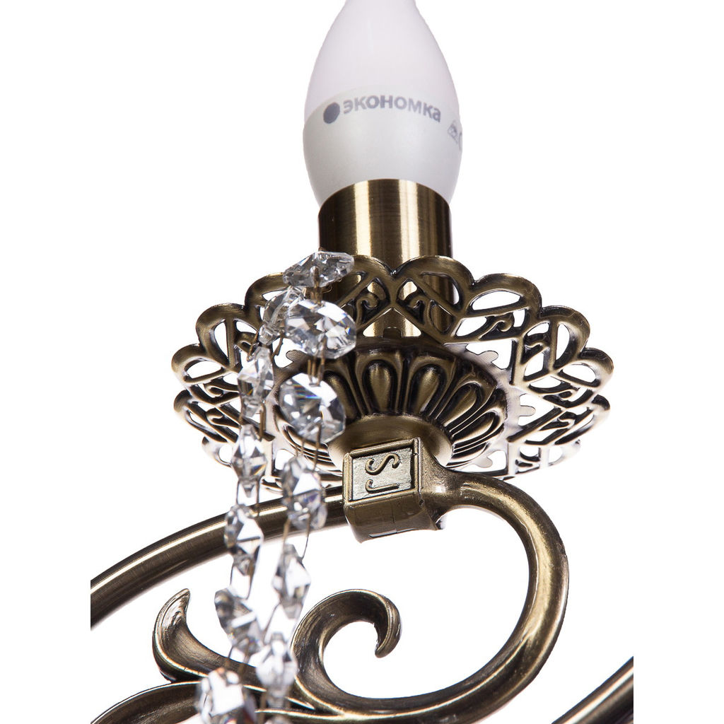 Люстра подвесная в стиле барокко "Biscotti" 8*40Вт Е14 6-MDG5932/8AB