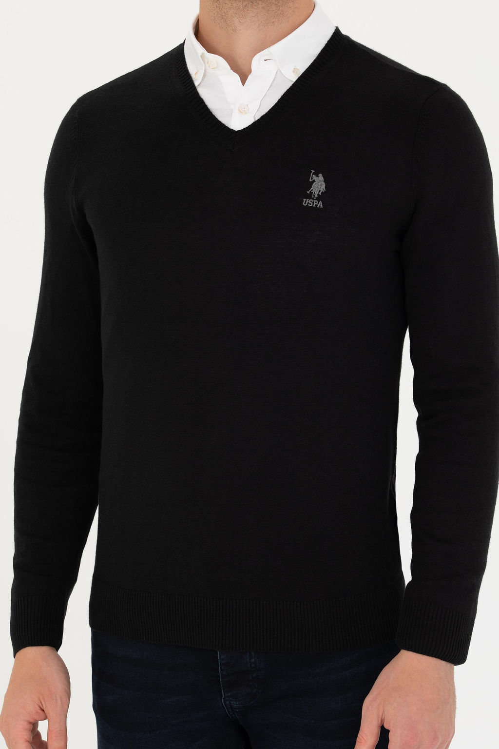 Мужской черный базовый свитер Неожиданная скидка в корзине - U.s. polo assn фото 13