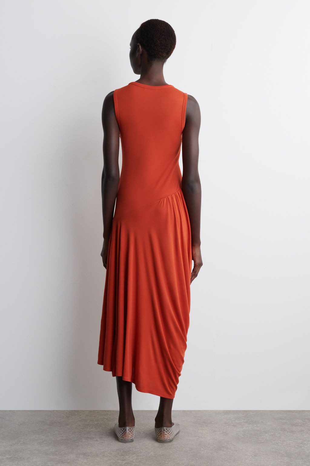 VESTIDO MIDI DRAPEADO ASIM?TRICO - H&m фото 3