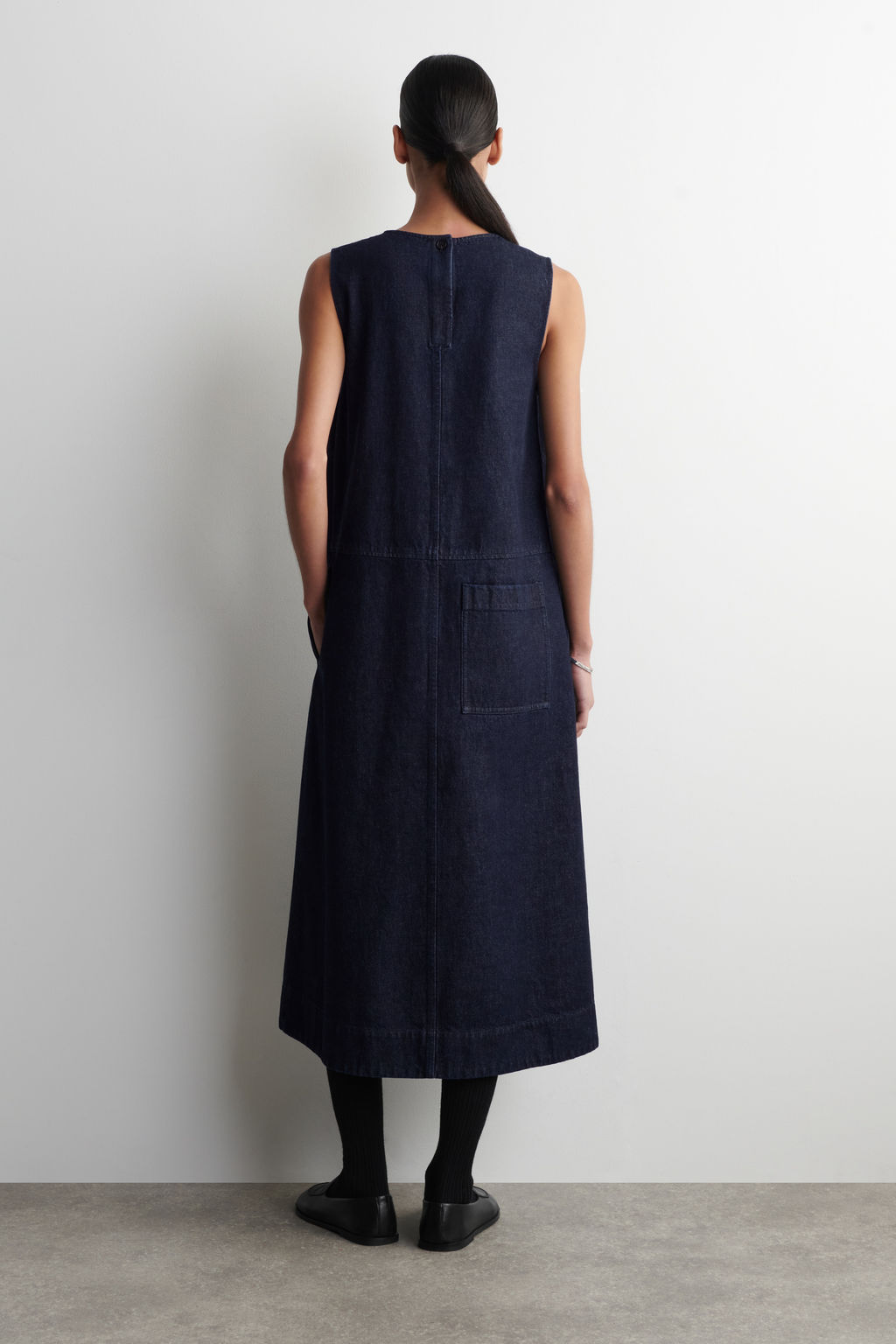 VESTIDO VAQUERO MIDI CORTE EVAS? - H&m фото 5