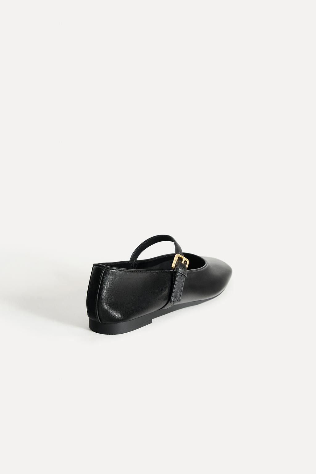 LEATHER BALLET FLATS 50TH ANNIVERSARY - Zara фото 4
