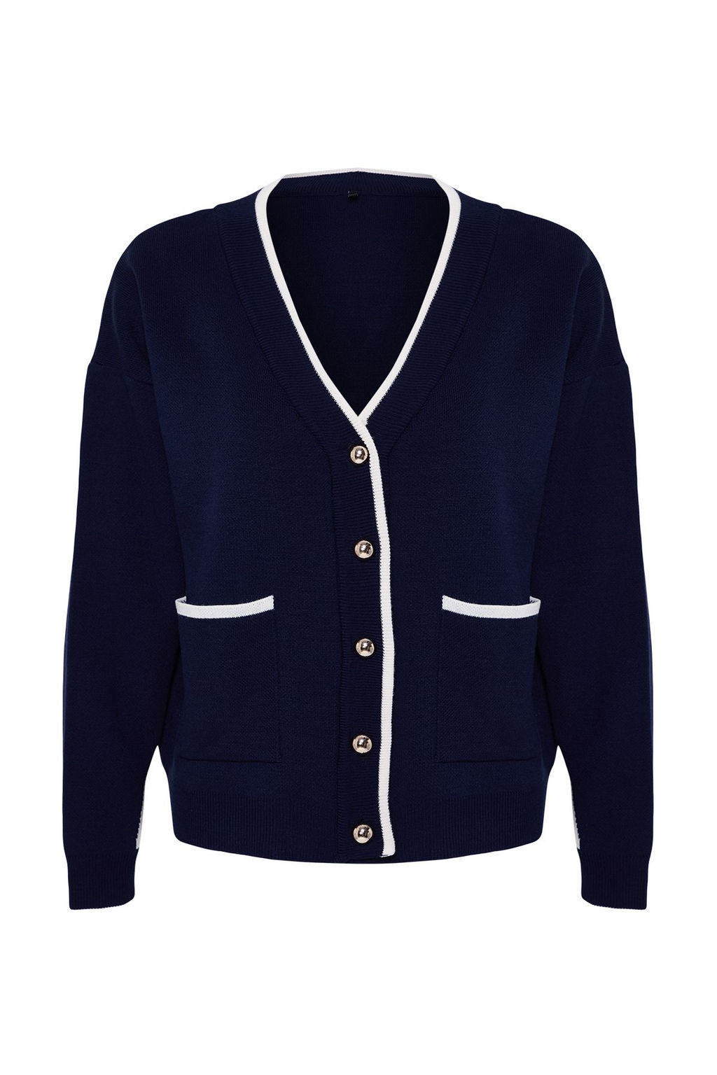 TRENDYOLMILLA Siyah Renk Bloklu Genis Kal?p Triko H?rka TWOAW25HI00256  фото 6