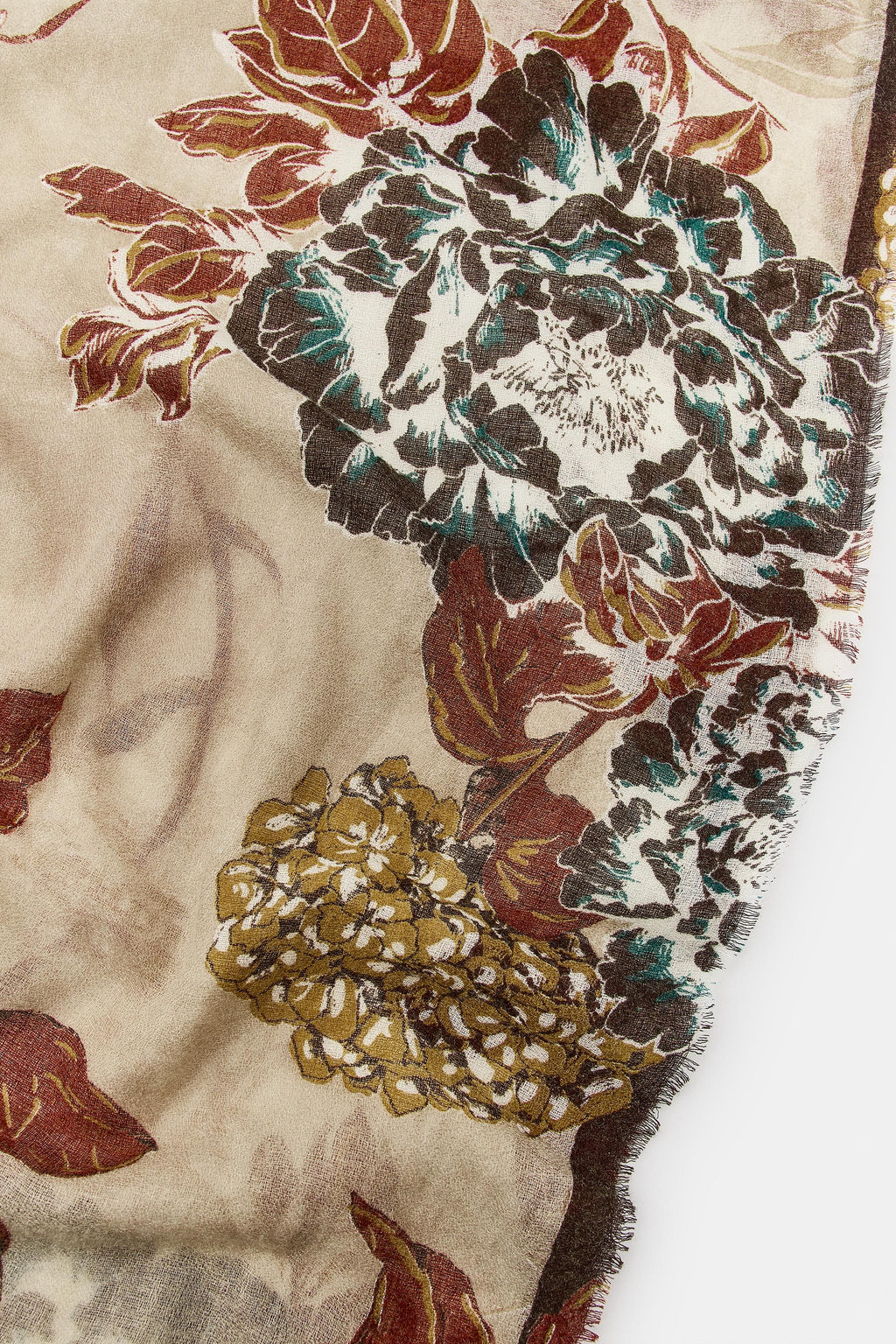 FLORAL PRINT SCARF - Zara фото 3