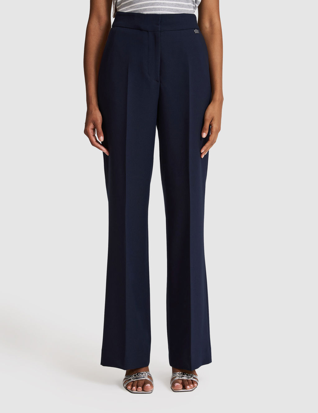 Lacivert Flare Fit Kuma_ Pantolon