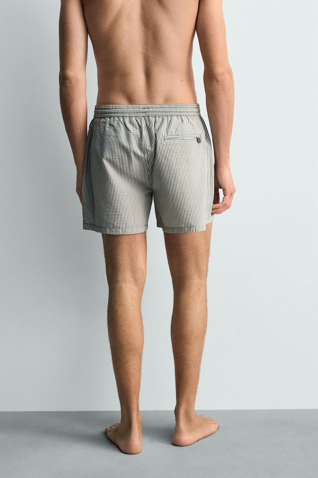 BA?ADOR MEDIO SEERSUCKER / Khaki - Zara фото 7