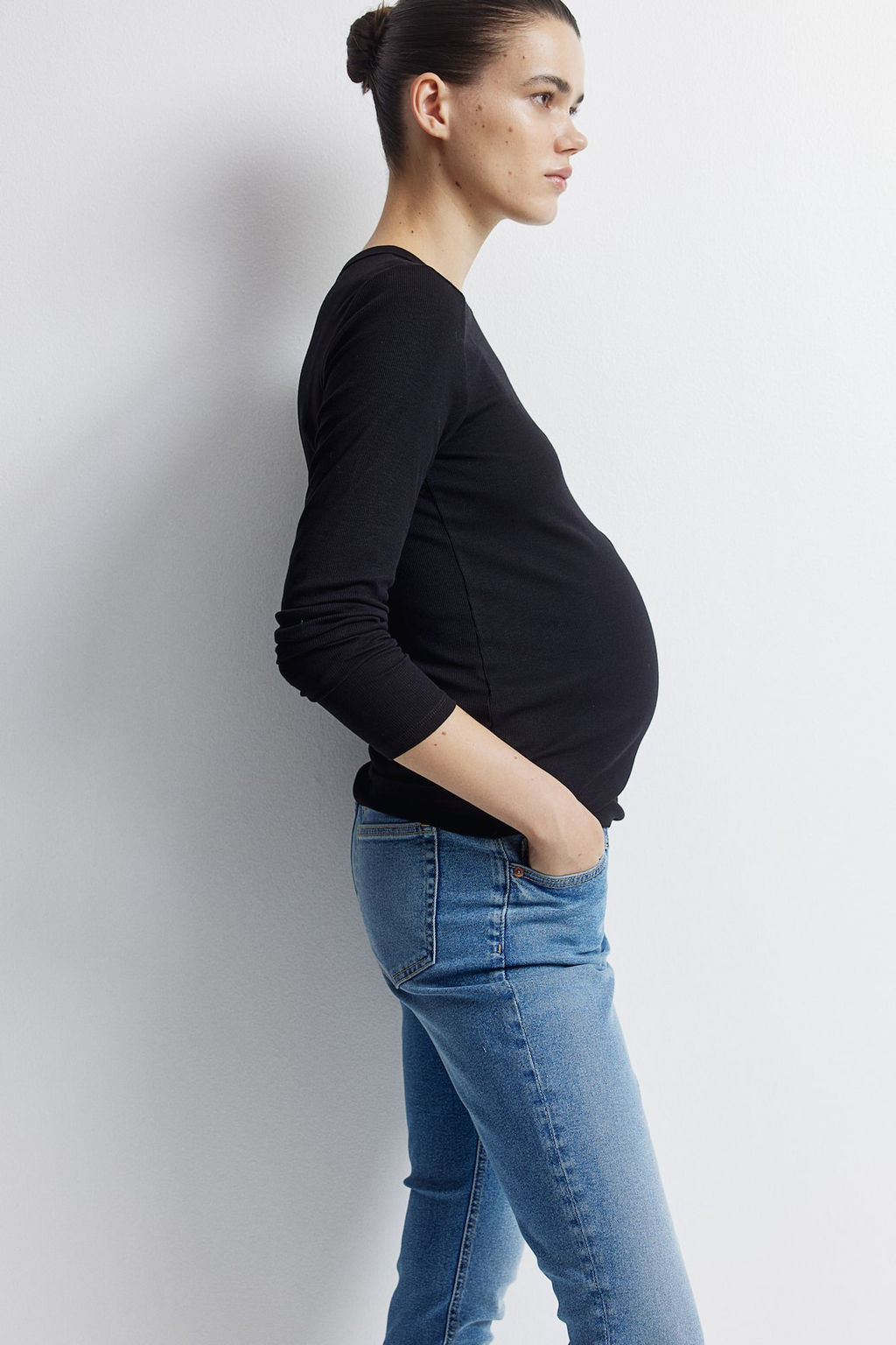 MAMA Before & After Slim Low Jeans - H&m фото 4