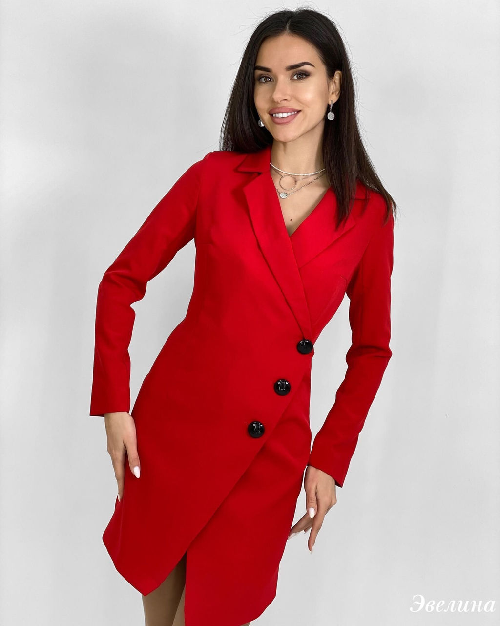 Платье Эвелина (красный) - Nadi bordo фото 3