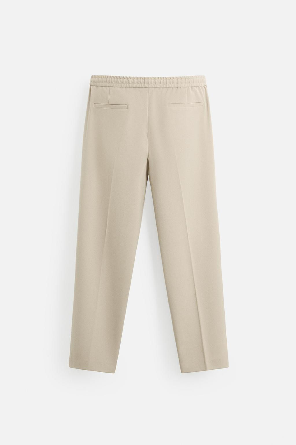 COMFORT FIT JOGGER WAIST TROUSERS - Zara фото 27