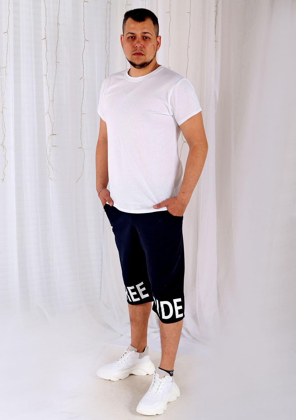 Футболка мужская белая - Марлен фото 2