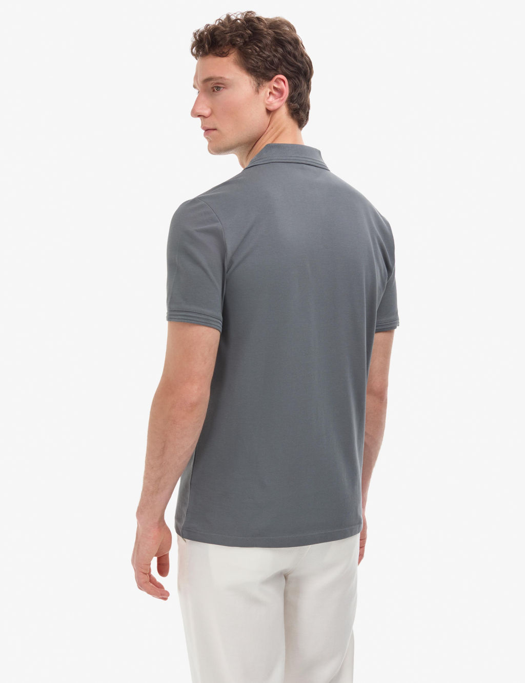 Antrasit Regular Fit %100 Pamuk K_vr_lmaz Polo Yaka Basic Ti__rt