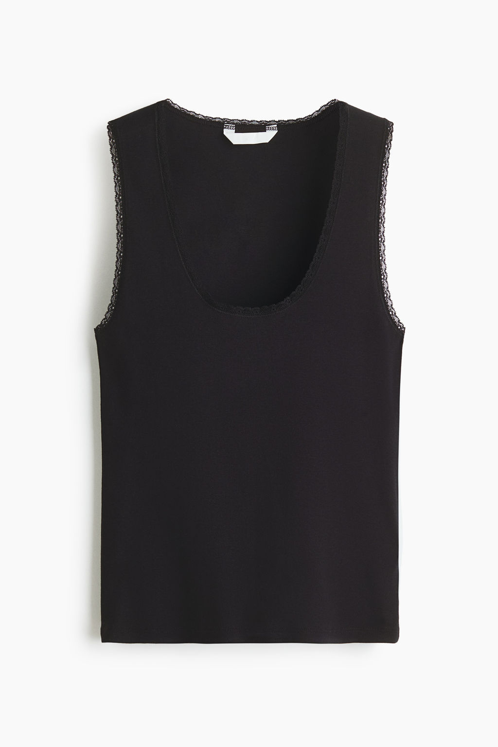 Top con ribetes de encaje - H&m фото 4