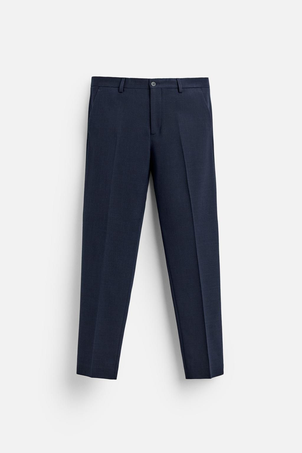 TEXTURED SUIT TROUSERS - Zara фото 5