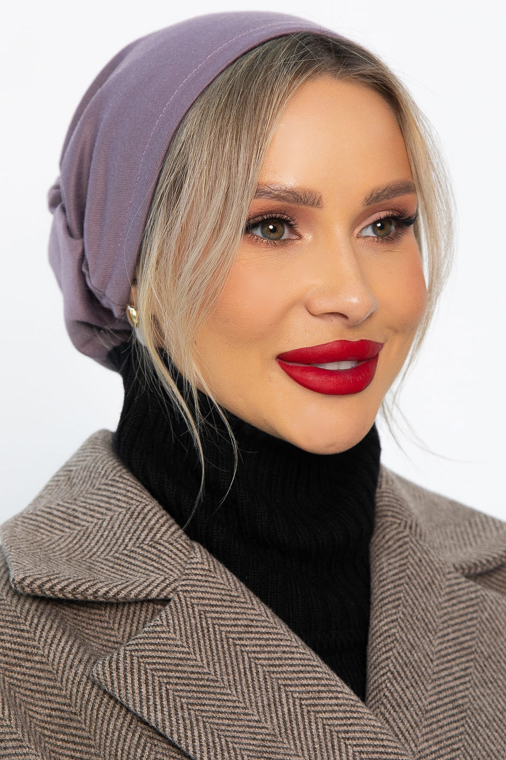 Чалма с резинкой (лиловая) ЧР1-23М