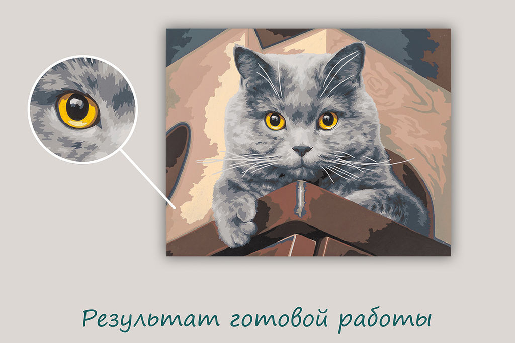 ФРЕЯ PNB/PL-356 Набор для раскрашивания по номерам 50 х 40 см Взгляд сверху