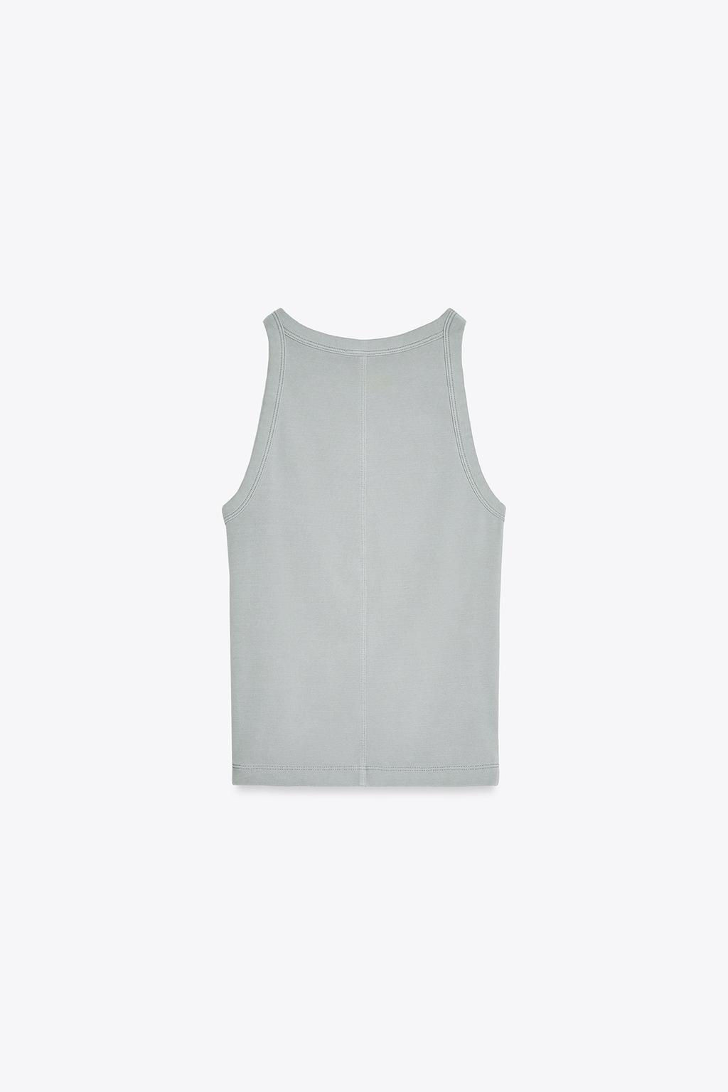 FADED-EFFECT HALTER TOP - Zara фото 18