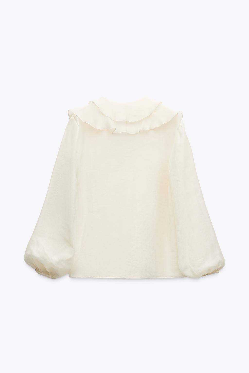 ZW COLLECTION RUFFLED SHIRT - Zara фото 14