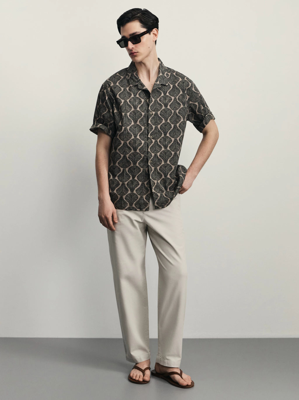 Рубашка с принтом / Zarina  фото 3