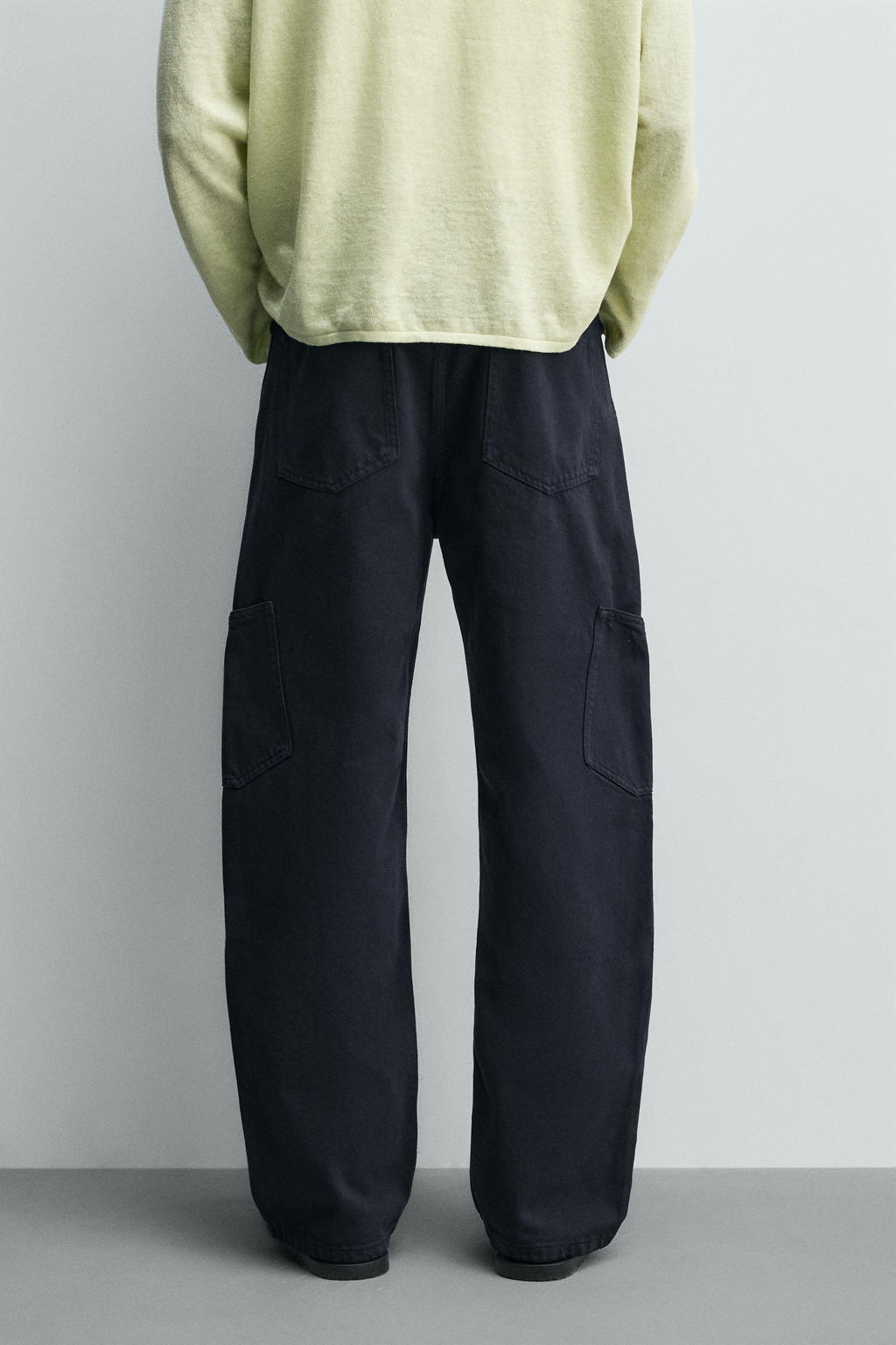 PANTAL?N CARGO STRAIGHT FIT / Marino oscuro - Zara фото 3